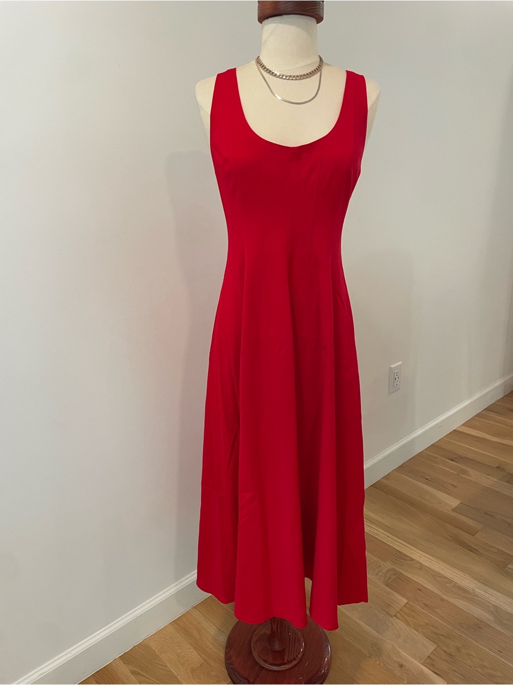 Banana Republic Red Scoop-Neck Maxi Dress (NWT)